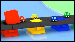 PAINT SHOP  Cartoon Cars Building Block Bridge Construction Car Cartoons for Kids Kids Cartoons [upl. by Elie125]