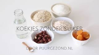 Hoe maak je koekjes zonder suiker Puurgezond [upl. by Drofnas722]