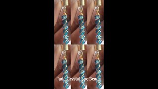 Embellish your locs with a touch of luxury ✨ These Jade Crystal Loc Beads add a pop of color and [upl. by Bertila]