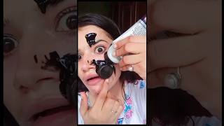 charcoal mask vs Golden peel off mask charcoal shortsfeed skincare beauty shortsviral yt [upl. by Aidekal353]