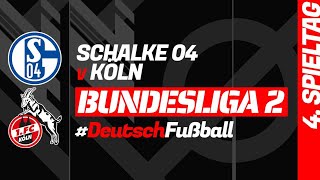 SCHALKE 04  KÖLN 4 Spieltag der Deutsch 2 Bundesliga – Fußballspielzentrum [upl. by Doownelg101]