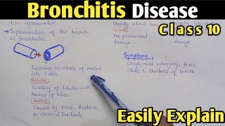 Bronchitis  Acute And Chronic Bronchitis  Class 10 Biology [upl. by Norval]