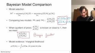 52 Bayesian Model Comparison UvA  Machine Learning 1  2020 [upl. by Eelnayr]