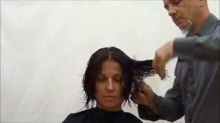 Taglio corto sfilato a forbice  short haircut [upl. by Tobit]