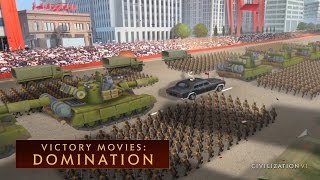 CIVILIZATION VI  Domination Win Victory Movies [upl. by Tanhya187]