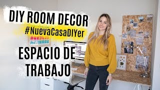 Mi nueva habitación de trabajo  DIY ROOM DECOR low cost [upl. by Arikihs39]