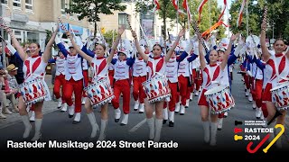 Full WAMSB Streetparade  Rasteder Musiktage 2024 incl World Champion [upl. by Brainard]