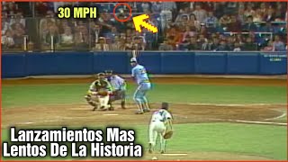 Los Lanzamientos Mas Lentos De La Historia En Grandes Ligas MLB [upl. by Aivila]