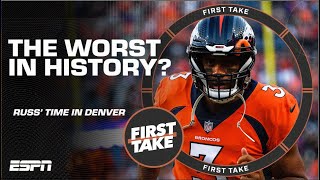 Russell Wilson to Denver was THE WORST TRADE IN NFL HISTORY  First Take [upl. by Jerrie926]