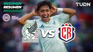 HIGHLIGHTS  México 21 Costa Rica  CONCACAF Sub20 Championship  TUDN [upl. by Aiynot668]