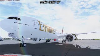 FSXEmirates Boeing 777300ER MoscowDMEDubaiDXB [upl. by Trahern]