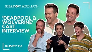 Deadpool amp Wolverine Cast Interview with Hugh Jackman Ryan Reynolds Emma Corrin and More [upl. by Wendall]