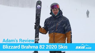 Adams Review Blizzard Brahma 82 Skis 2020 Skiscom [upl. by Yenahc]