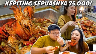 BAYAR 75000 BOLEH MAKAN KEPITINGBAKARANREBUSAN SEPUASNYA [upl. by Zaccaria]