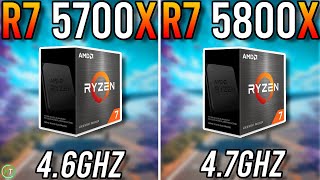 Ryzen 7 5700X vs Ryzen 7 5800X  01GHz Difference [upl. by Ahseenyt]