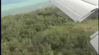 Yap Landing Air Micronesia Boeing B727200 [upl. by Kolb440]