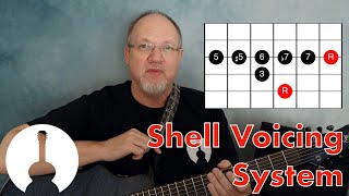 Shell Voicing System  Intermediate Guitar Lesson [upl. by Llednav]