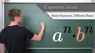 Exponentiation 5  Same Exponents Different Base An Easy Guide for Beginners an  bnabn [upl. by Longerich702]