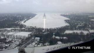 Landing on snowy runway HD Cockpit View [upl. by Siclari]