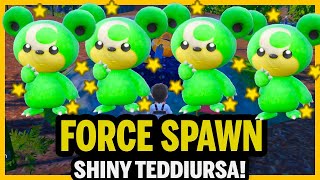 How to FORCE Spawn Shiny Teddiursa in Pokemon Scarlet and Violet [upl. by Quar742]