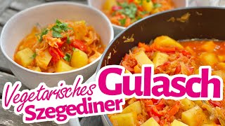 Szegediner Gulasch  Vegetarisch ganz ohne Fleisch [upl. by Zadoc]