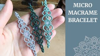 Micro Macrame Elven Bracelet Tutorial [upl. by Annet919]