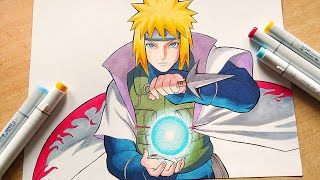 How to Draw Minato Namikaze  Naruto  Step By Step Tutorial [upl. by Kutzenco160]