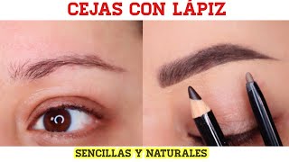 Como Hacer Las Cejas Con Lápiz ✏️ 🤔  Cejas Perfectas Paso a Paso [upl. by Boycey]