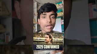 MS Dhoni 2025 IPL Khelenge Confirm Ho Chuka Hai msdhoni 2025ipl Ritai msd iplchampion csk [upl. by Narat]