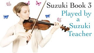 Suzuki Book 3 🎻  All Pieces for You  No MidRoll Ads [upl. by Jacey]