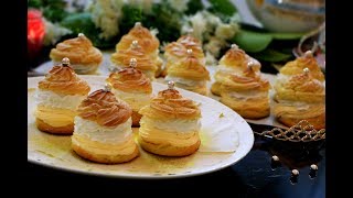 Princes krofne recept  Cream Puffs Recipe [upl. by Yarod400]