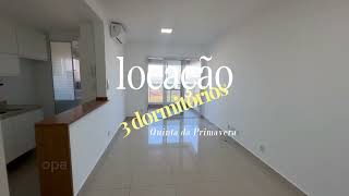 Apartamento para locação com 3 dormitórios no Quinta da Primavera [upl. by Minni]