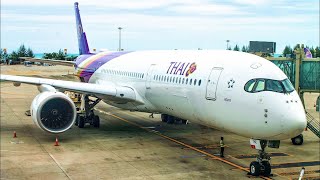 AIRBUS A350900 FULL FLIGHT  Phuket  Frankfurt  Thai Airways [upl. by Madeline]