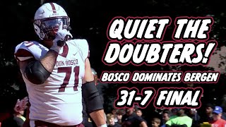 Don Bosco 31 Bergen Catholic 7  Week 4 Highlights  Bosco Snaps Bergens 17Game Win Streak [upl. by Fisher]