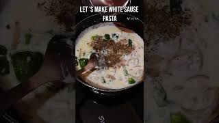 White Sauce Pasta💗food eveningsnacksideas recipe cooking [upl. by Nerfe]