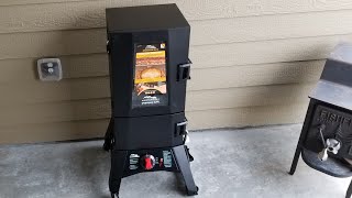 Masterbuilt Sportsman Elite ThermoTemp Smoker Unboxing and Assembly [upl. by Haonam]