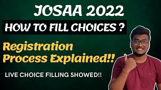 How to fill choices in JoSAA 2022 Counselling  Registration Process josaa2022 [upl. by Linder]