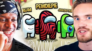 WHEN PEWDIEPIE JOINED SIDEMEN AMONG US [upl. by Ecinahs]