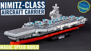 NimitzClass Aircraft Carrier  New Warship Series  Panlos 637009 Speed Build Review [upl. by Botnick]