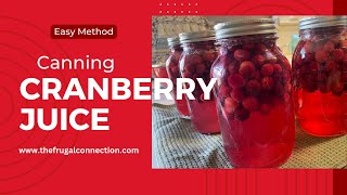 Making and Canning Cranberry Juice A Quick amp Easy Method [upl. by Rotberg787]