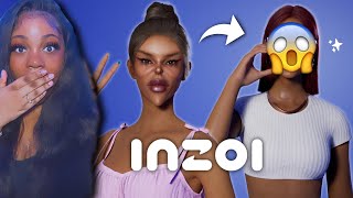 BOTCHED to BEAUTIFUL inZOI 😱 She came out GORGEOUS 🔥 New Life Sim 👏🏾 [upl. by Meeka]