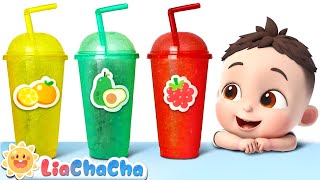 Colorful Fruit Juice Song  EP70  Learn Fruits for Kids  LiaChaCha Kids Songs amp Nursery Rhymes [upl. by Akcirahs166]