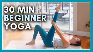 30 min Beginner Yoga  Gentle Stretch amp Flow Yoga [upl. by Maybelle]