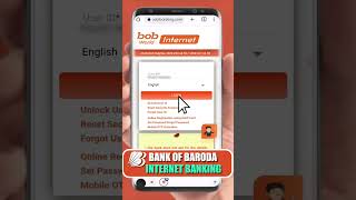 Bank Of Baroda Internet Banking Registration Online shorts [upl. by Asyram]