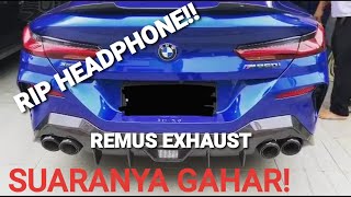 BLARRR LOUD BMW M850i WITH REMUS SPORT EXHAUST SOUND [upl. by Gimble]