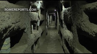 History comes to life through Romes largest catacombs of Domitilla [upl. by Jeniece164]