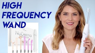 Nuderma High Frequency Wand Demo  Over 40 Skincare [upl. by Chrisse]