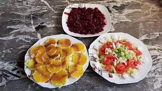 SALADES MAROCAINES TRADITIONNELLES  أنواع سلطة مغربية تقليدية [upl. by Blanchette35]