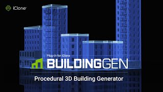 BuildingGen plugin Modular 3D Building Generator  iClone [upl. by Emilee865]