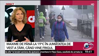 Temperaturi mai mari decât normalul perioadei De când se schimbă vremea  Alina Şerban ANM [upl. by Nuahsyd768]